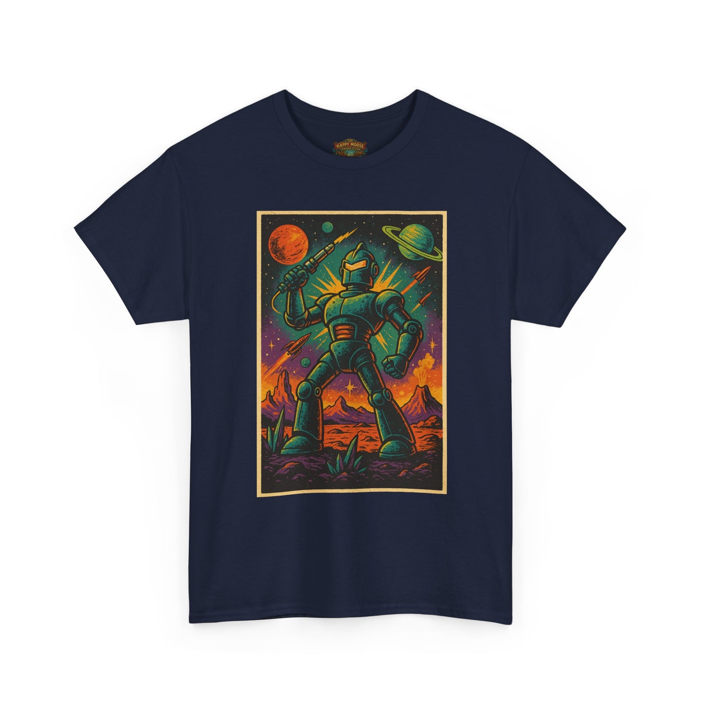 Space Robot T-Shirt | Retro Astronaut Droid Graphic Tee