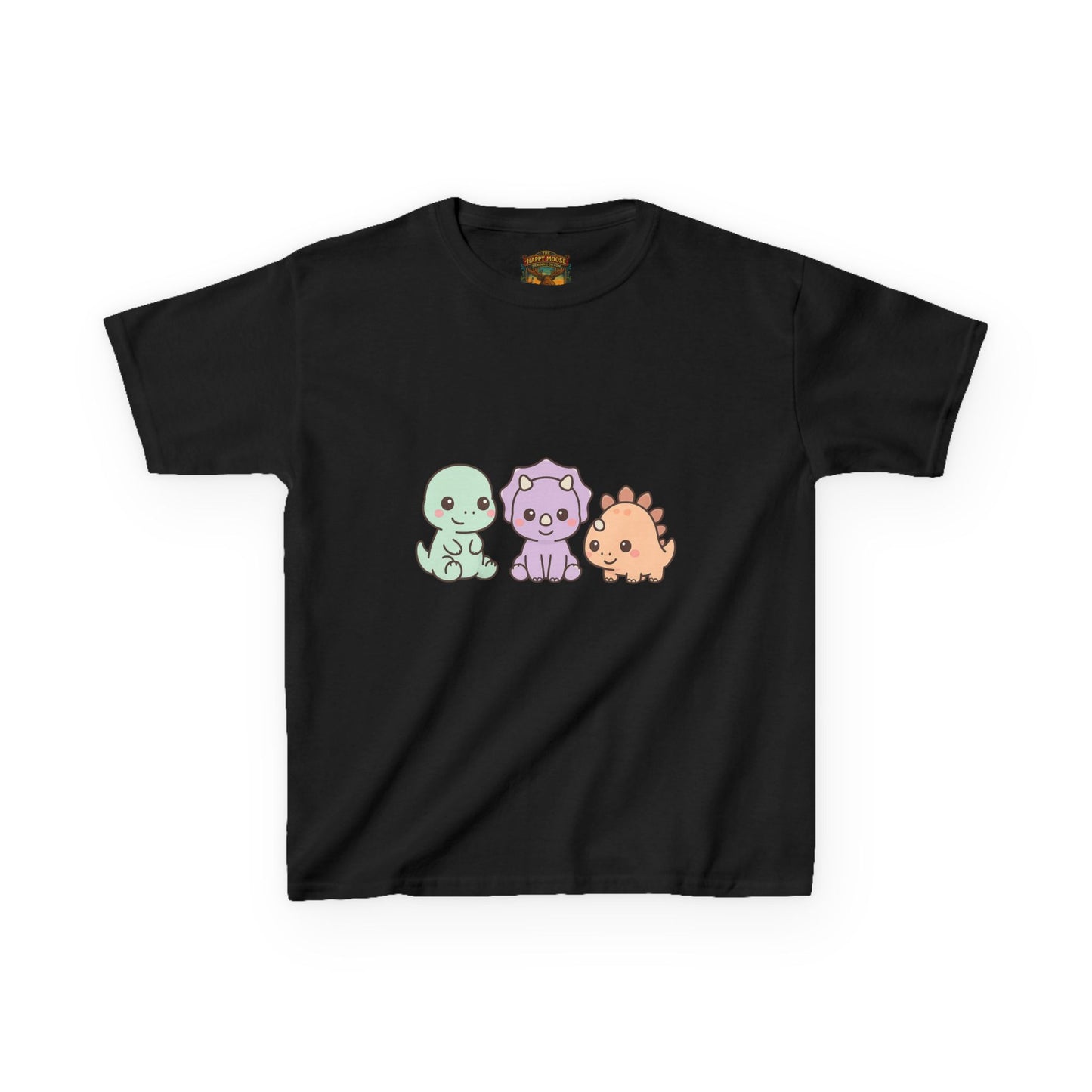 Kids Dino Trio T‑Shirt — Cute Pastel Dinosaur Graphic Tee for Toddlers & Children