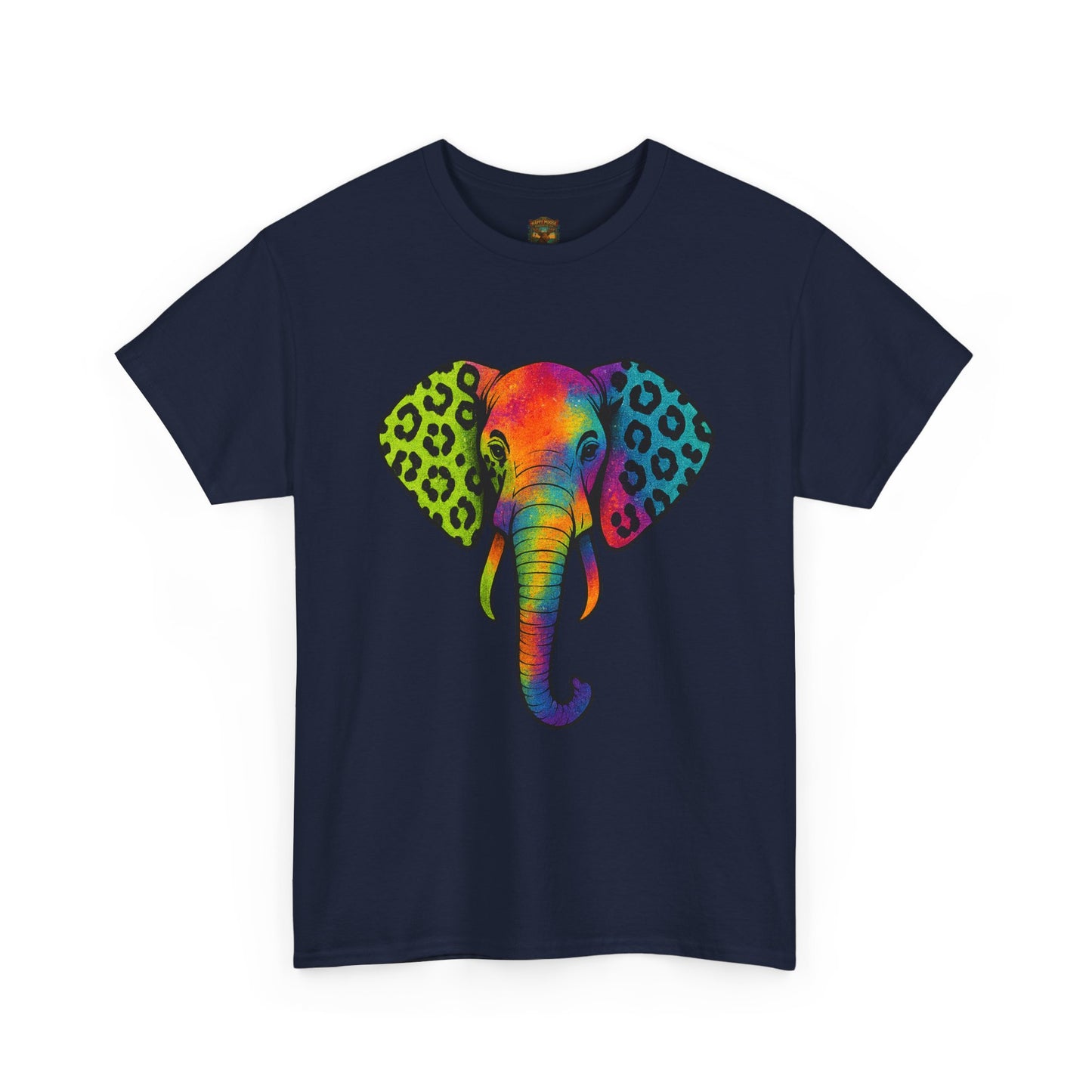 Colorful Leopard Print Elephant T-Shirt