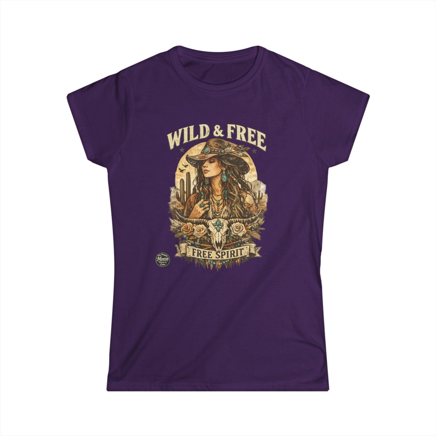 Wild & Free 'Free Spirit' Boho Western Women's Tee