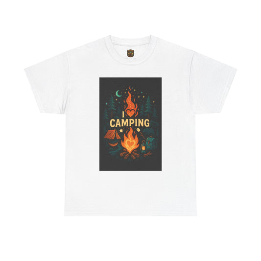 Camping Campfire Graphic Tee | Outdoor Adventure Shirt