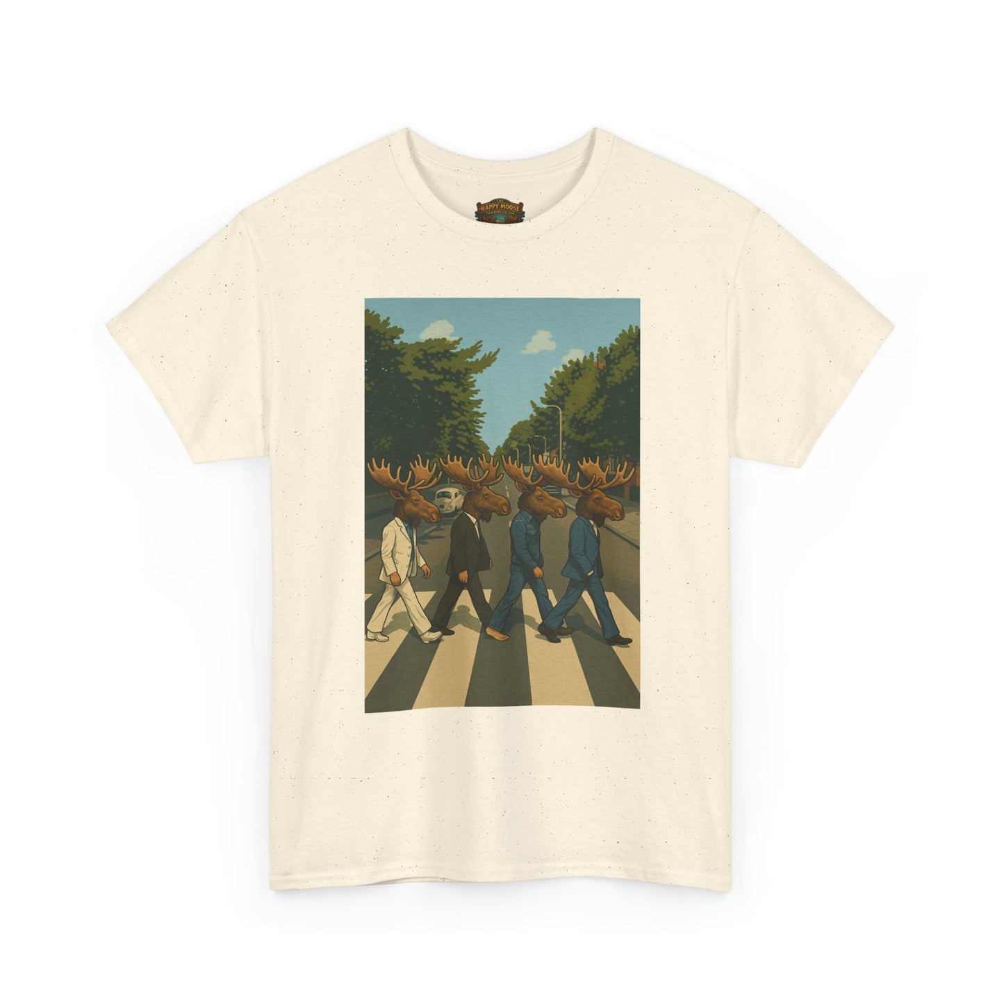Moose Abbey Road Tee — Retro Parody Band Graphic T-Shirt
