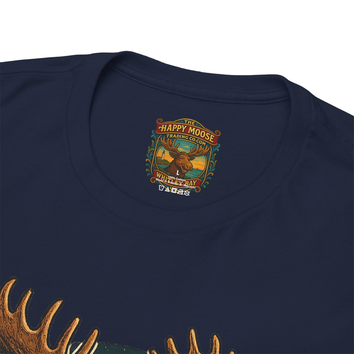 Running Moose Graphic Tee - Retro Sunset Jogging Animal Fitness Shirt