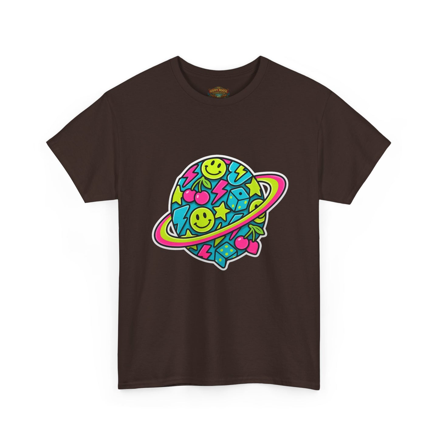 Smiley Planet T-Shirt | Space Cute Graphic Tee