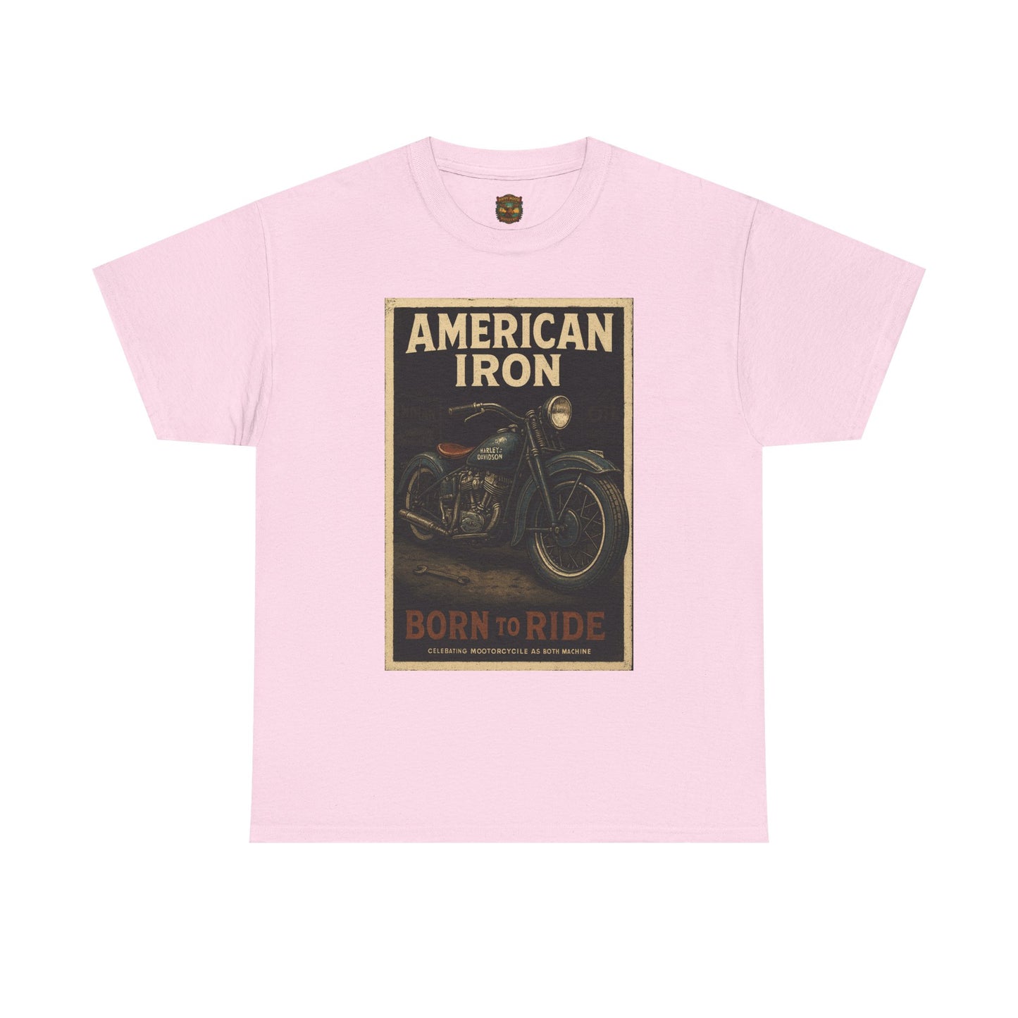 American Iron Motorcycle Poster Tee | Born to Ride