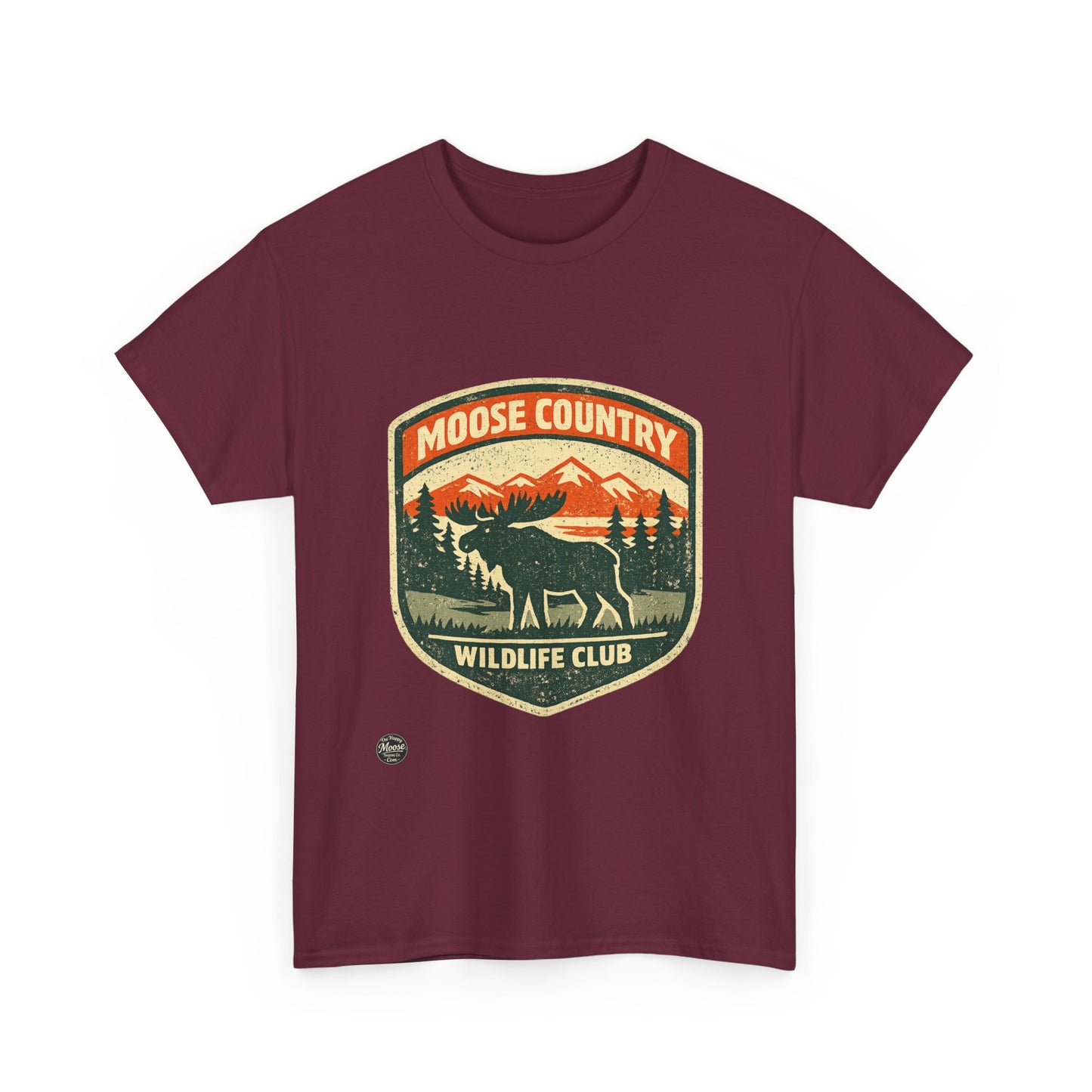 Moose Country Wildlife Club T-Shirt — Outdoor Hunting & Nature Tee