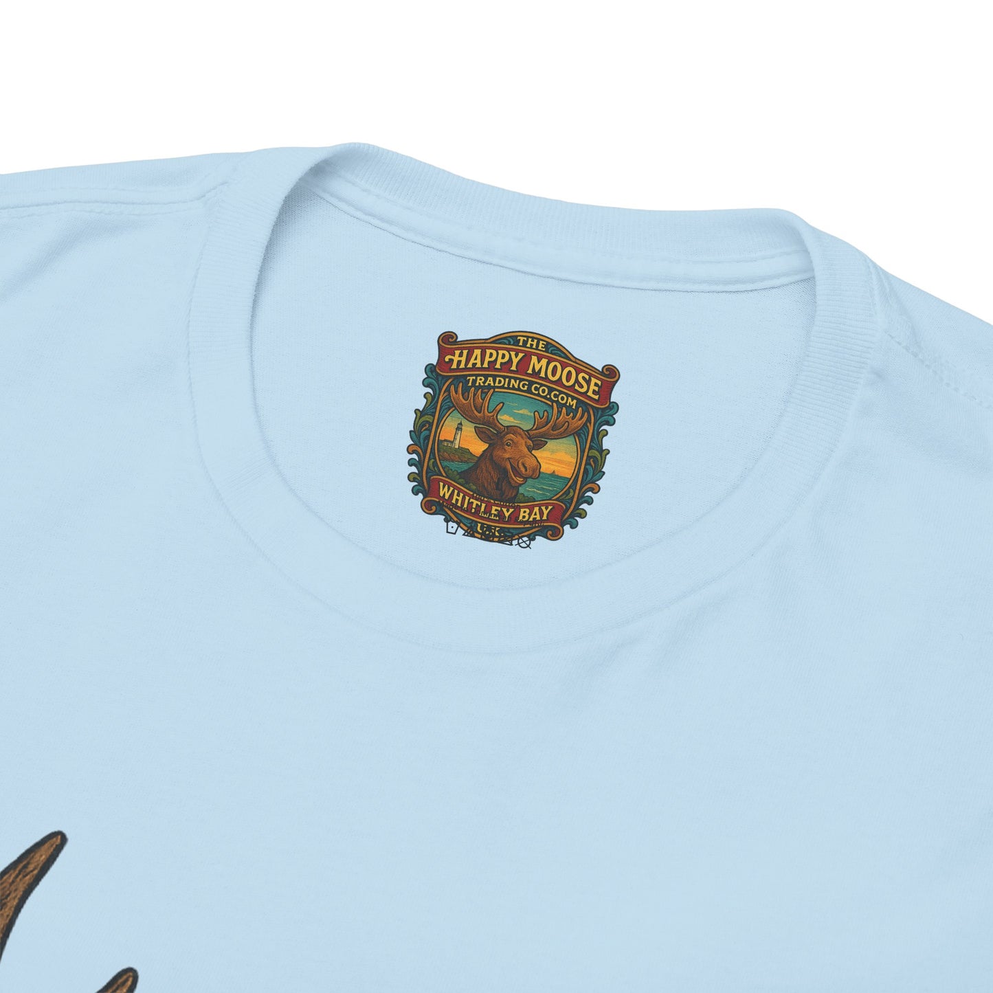 Horror Moose Skull Tee — Creepy Dripping Monster Head Graphic T-Shirt