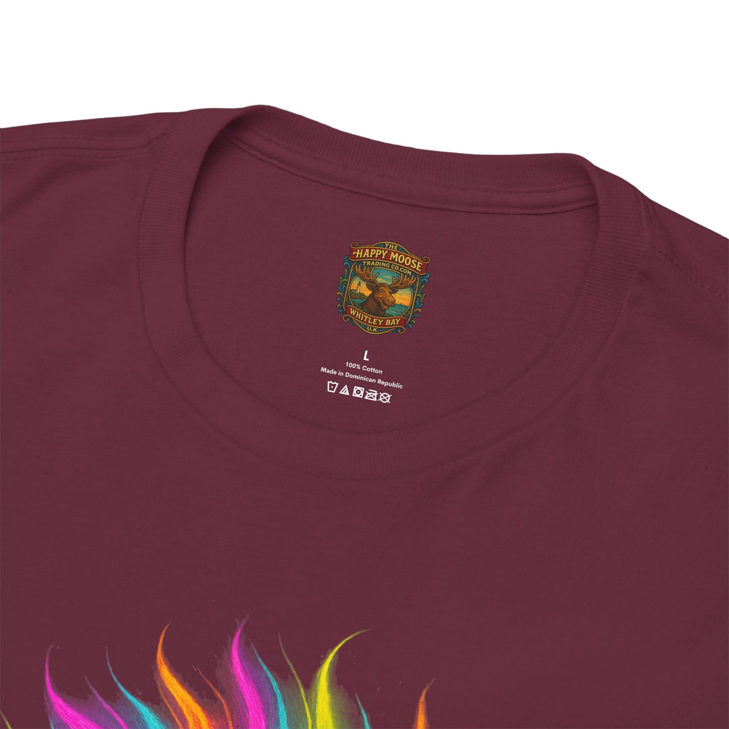 Colorful Highland Cow T-Shirt — Vibrant Rainbow Yak Graphic Tee