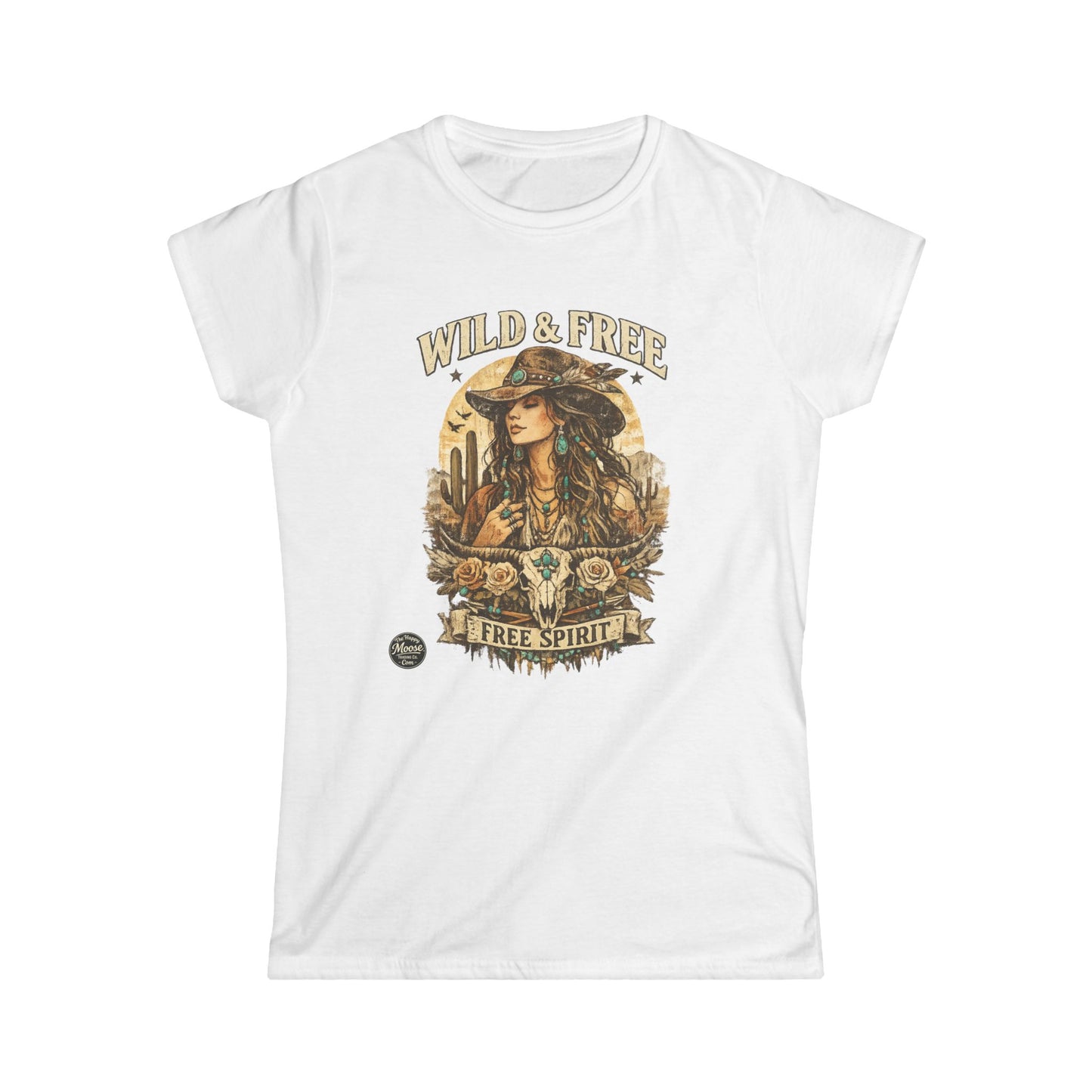 Wild & Free 'Free Spirit' Boho Western Women's Tee