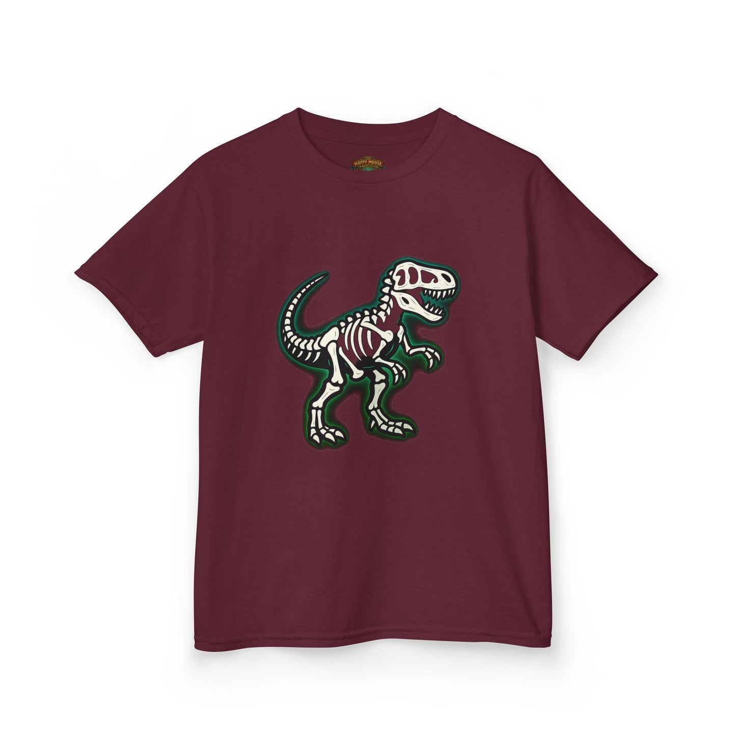 Kids T-Shirt — Dino Skeleton Graphic Tee for Boys & Girls