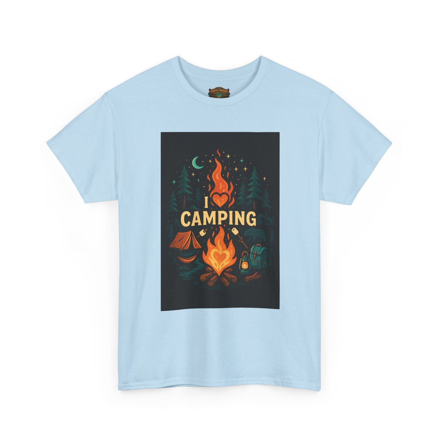 Camping Campfire Graphic Tee | Outdoor Adventure Shirt