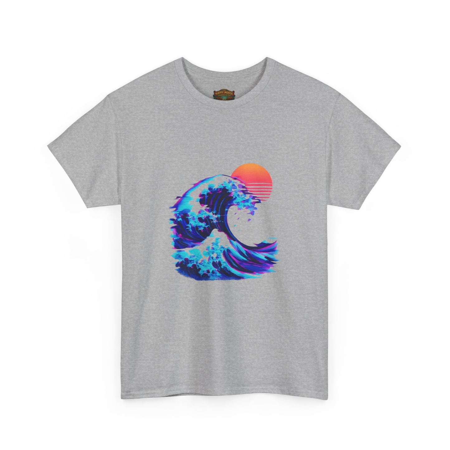 Wave Sunset T-Shirt — Retro Ocean Wave Graphic Tee