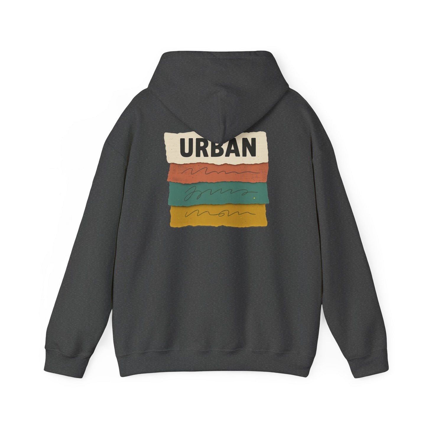 Urban Stripes Hoodie — Retro Color Block Graphic Pullover