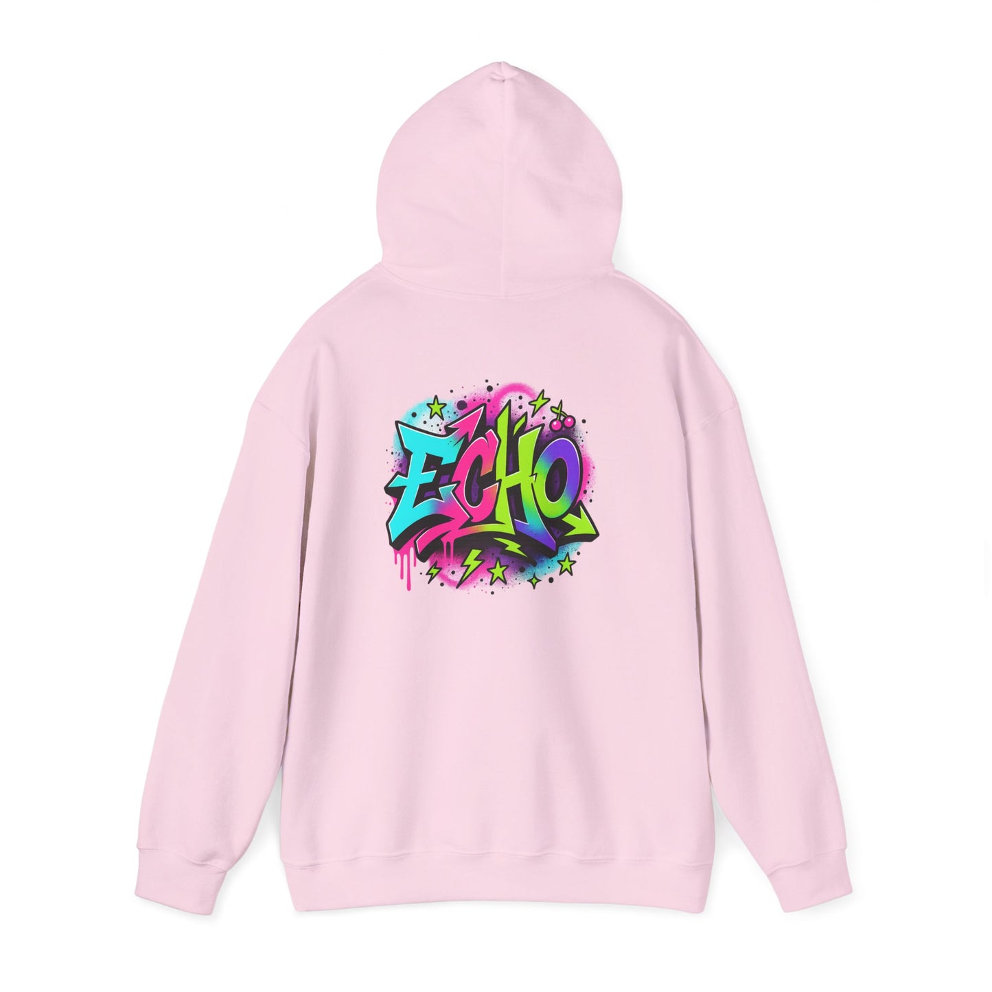 Graffiti "ECHO" Hoodie – Street Art Graphic Pullover