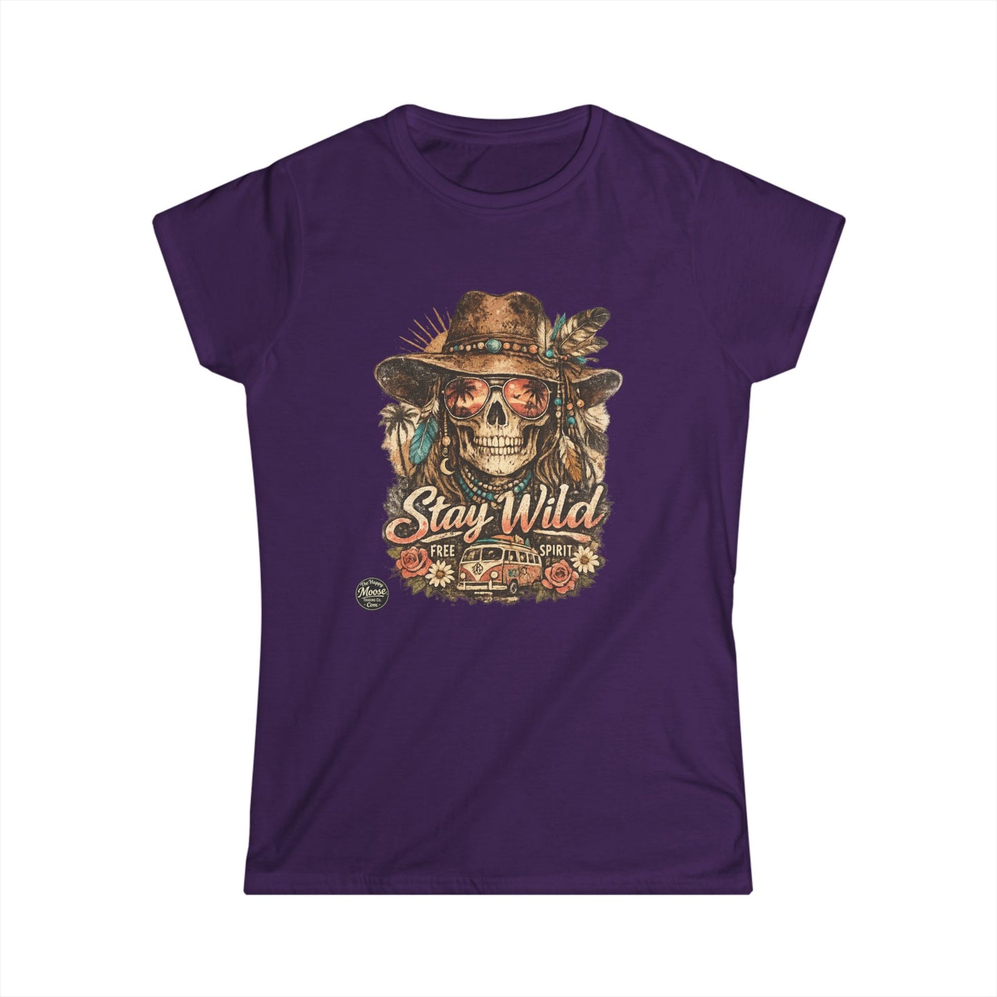 Stay Wild Skull Cowboy Women's Graphic Tee