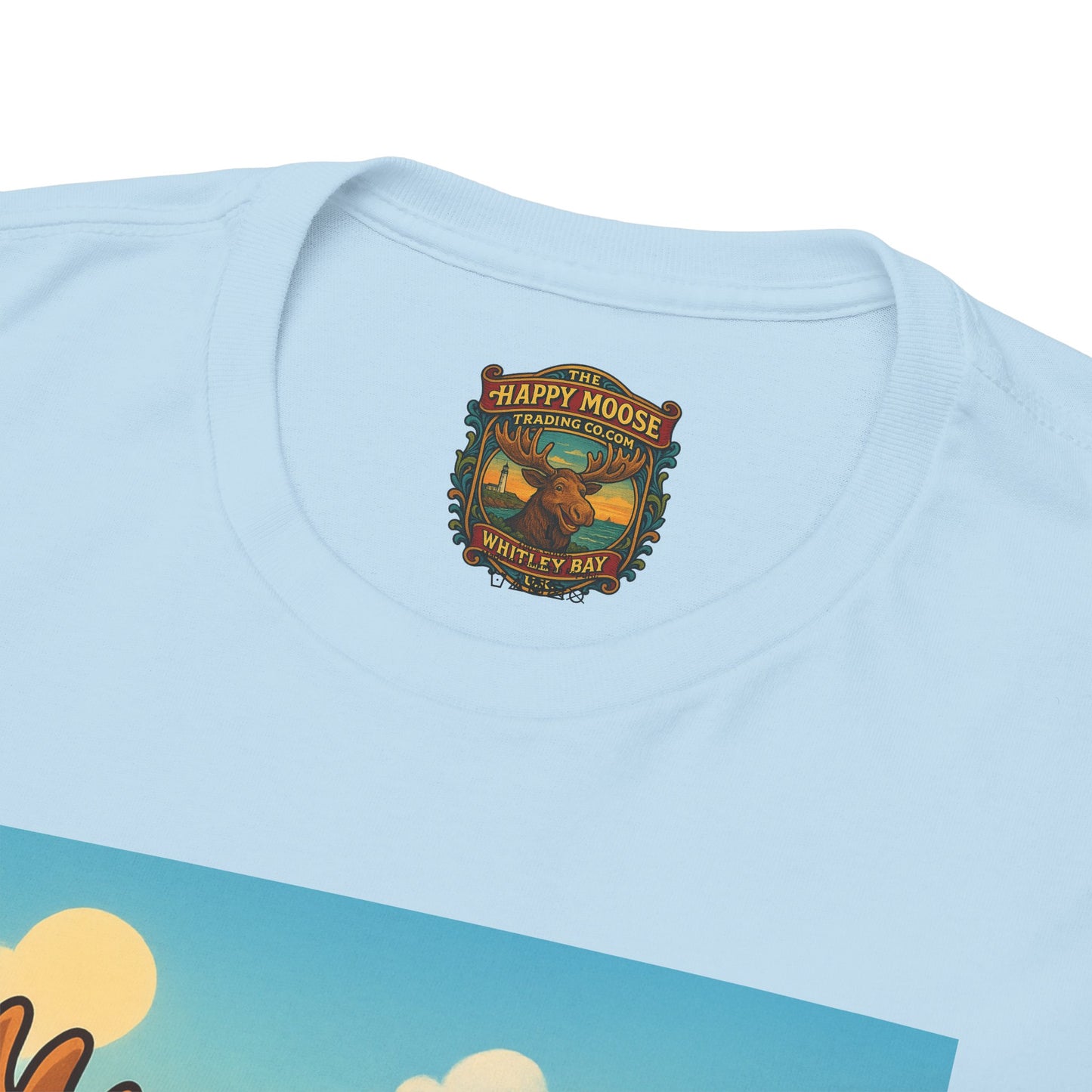 Happy Moose on a Motorcycle T-Shirt | Vintage Biker Animal Tee