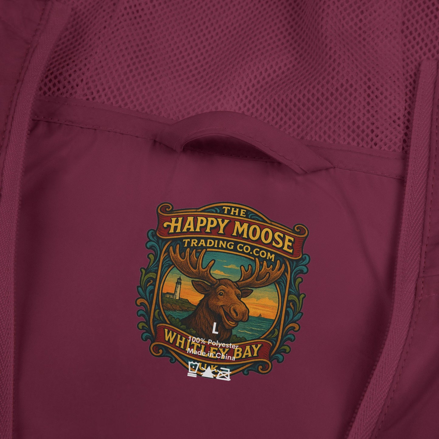 Windbreaker Jacket — Green Crest Emblem Hooded Windbreaker