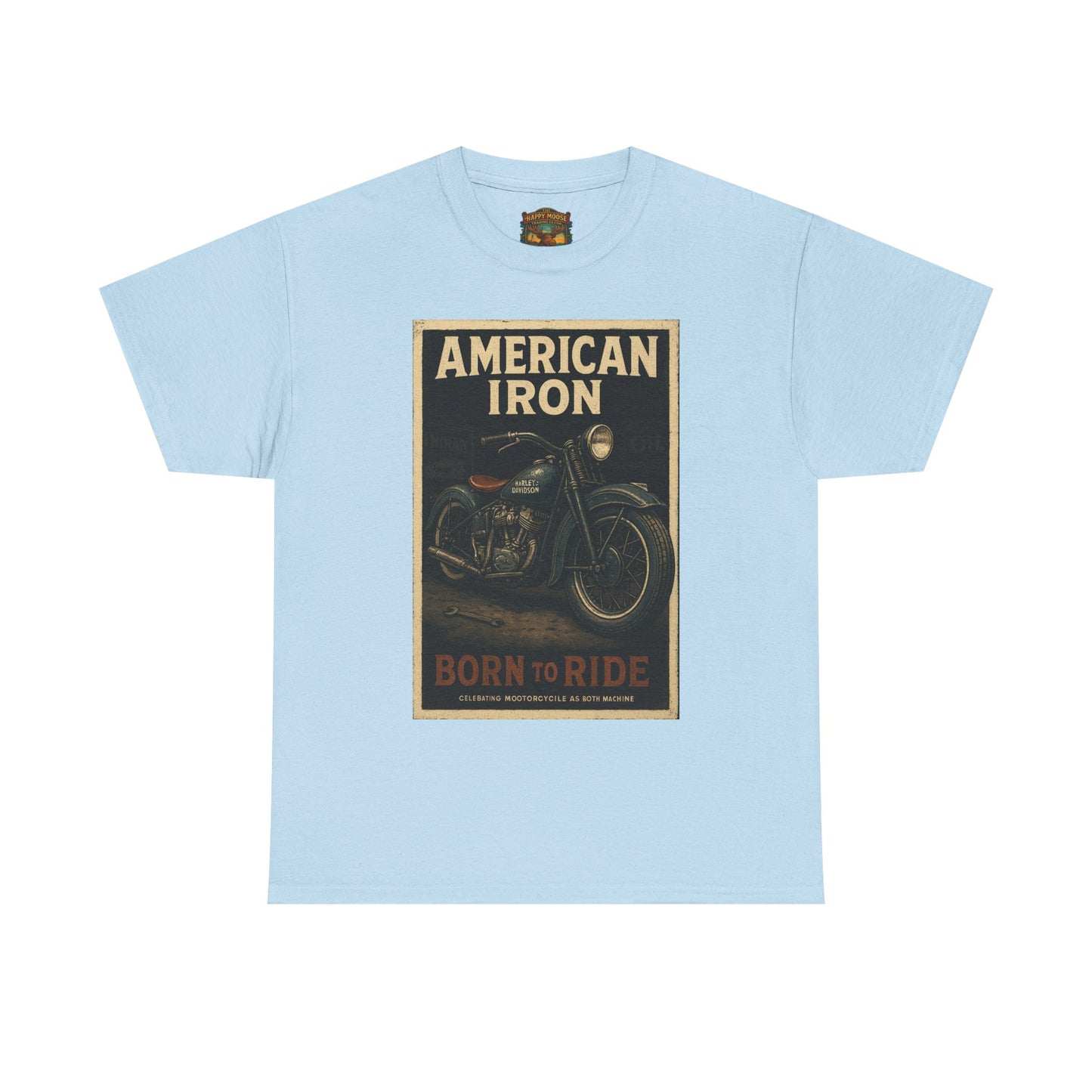American Iron Motorcycle Poster Tee | Born to Ride