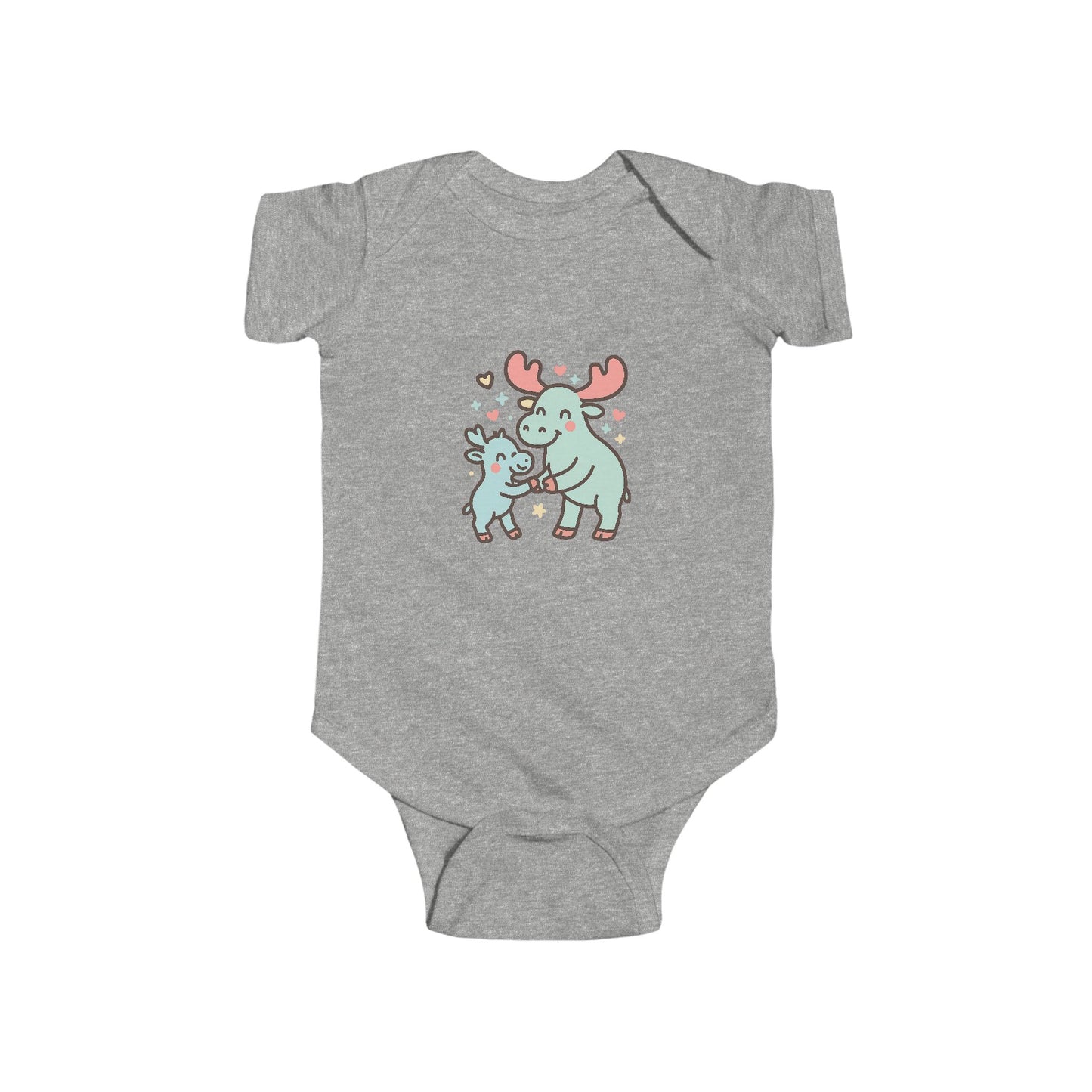 Baby Vest Infant Bodysuit - Cute Mom & Baby Moose Adorable Nursery Outfit