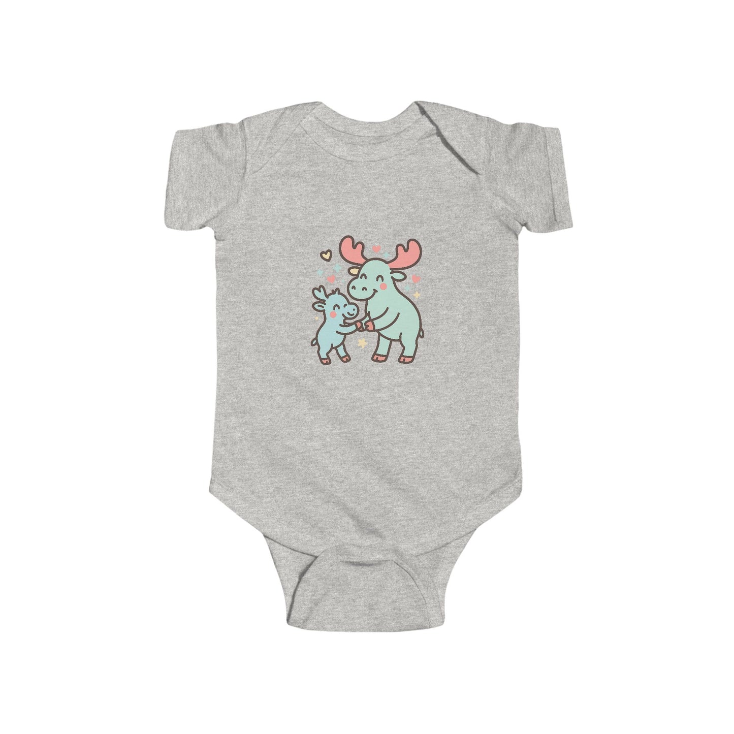 Baby Vest Infant Bodysuit - Cute Mom & Baby Moose Adorable Nursery Outfit