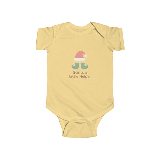 Infant Bodysuit "Santa's Little Helper" Christmas Elf Tee