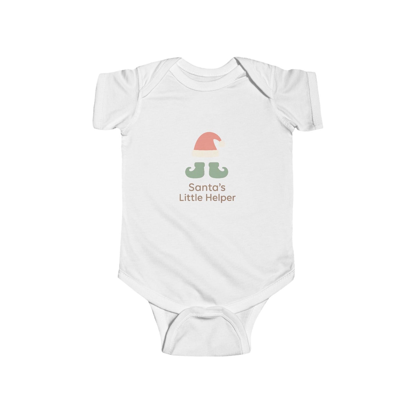 Infant Bodysuit "Santa's Little Helper" Christmas Elf Tee