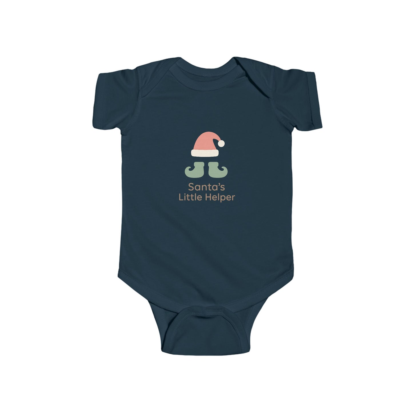 Infant Bodysuit "Santa's Little Helper" Christmas Elf Tee