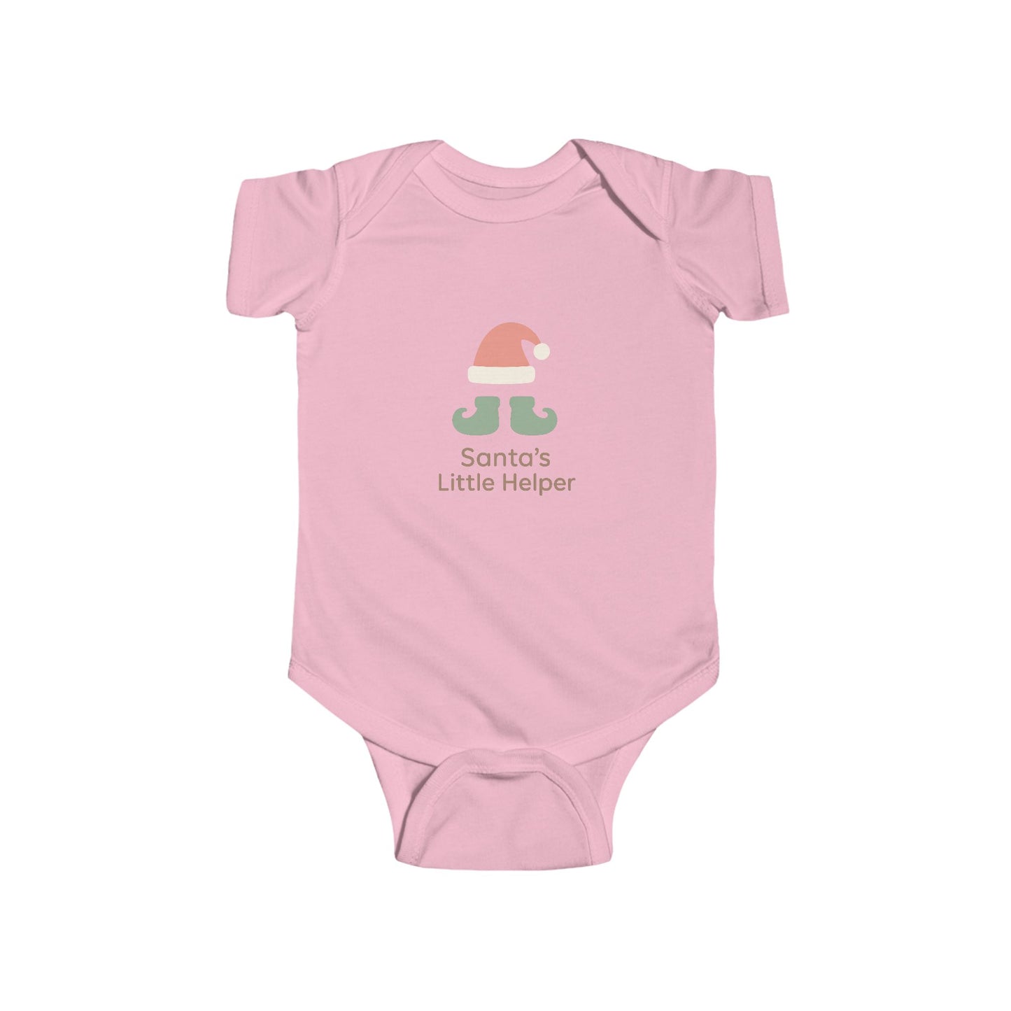 Baby Vest Infant Bodysuit - "Santa's Little Helper" Christmas Elf