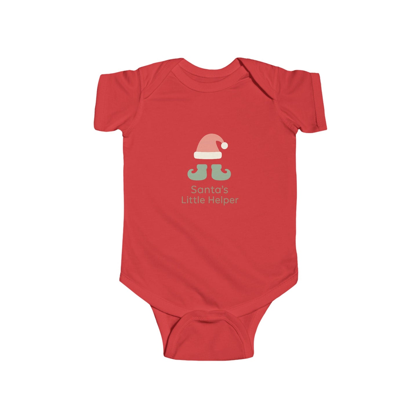 Infant Bodysuit "Santa's Little Helper" Christmas Elf Tee