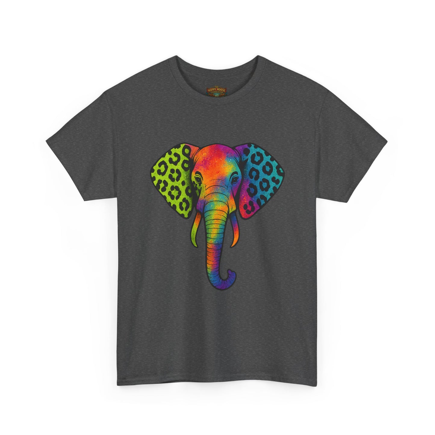 Colorful Leopard Print Elephant T-Shirt