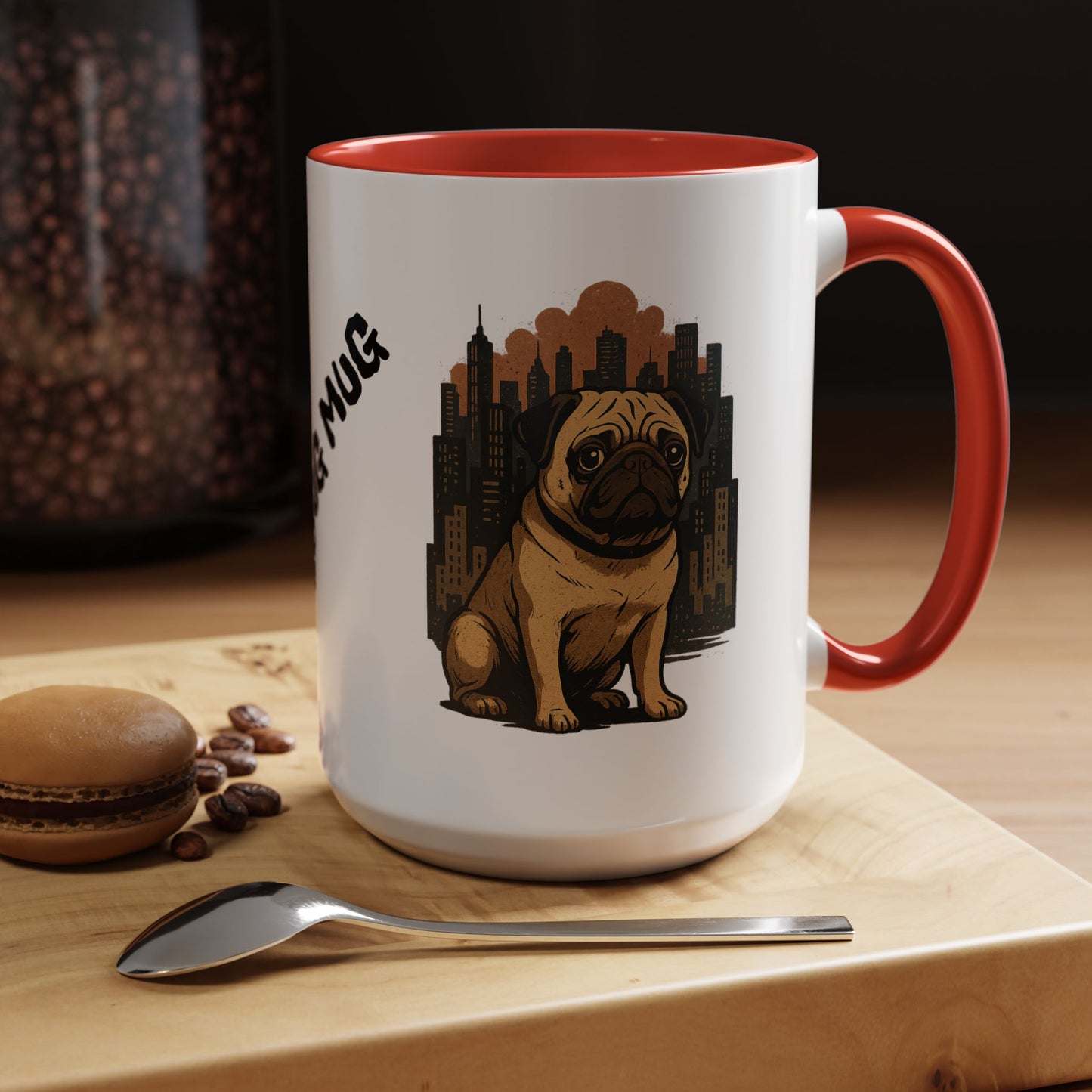 My Pug Mug Coffee Mug — Rustic Mountain Sunset Design