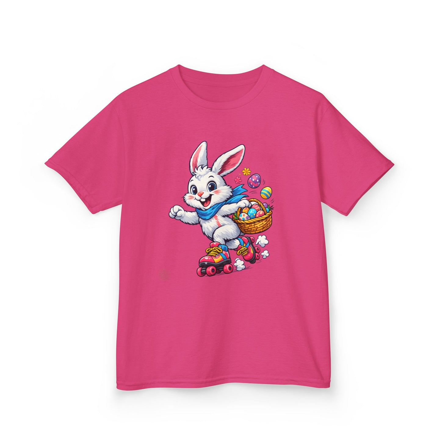 Kids Easter Bunny T-Shirt — Bunny with Easter Eggs Basket