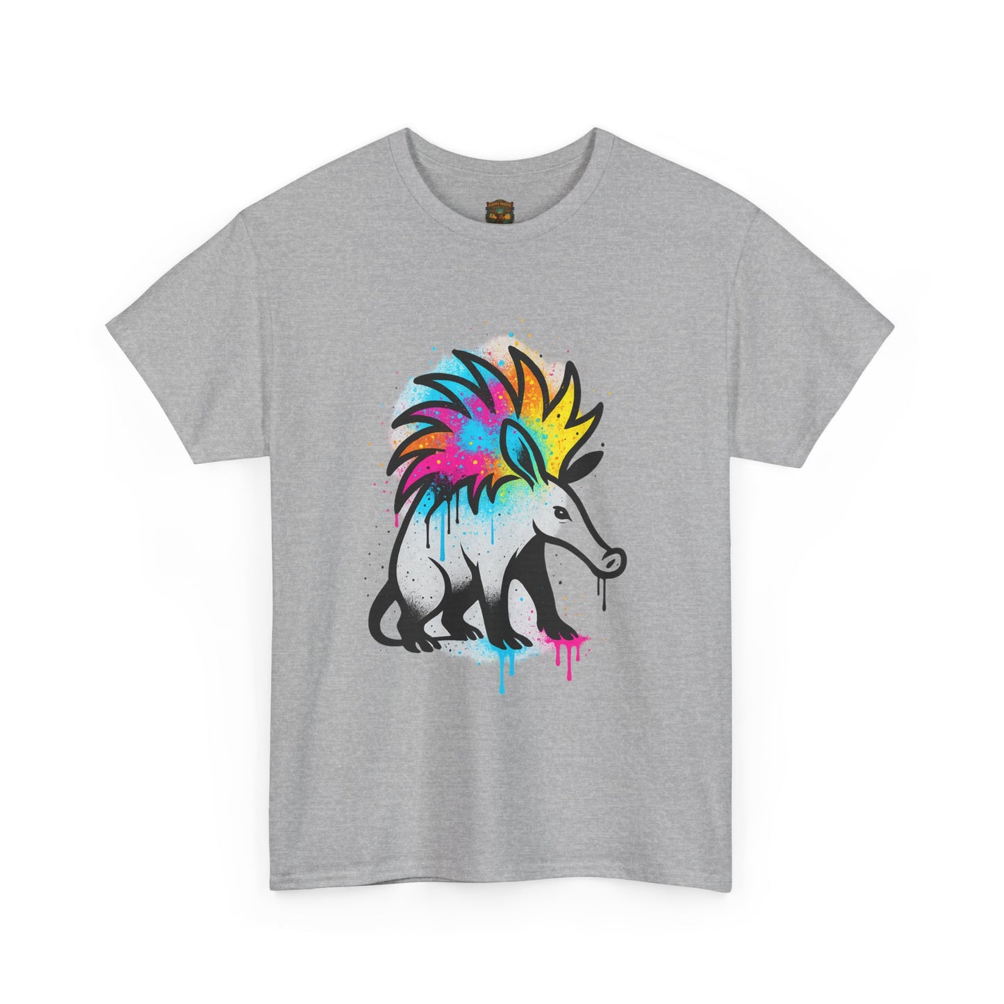 Porcupine Graffiti T-Shirt — Colorful Street Art Animal Tee