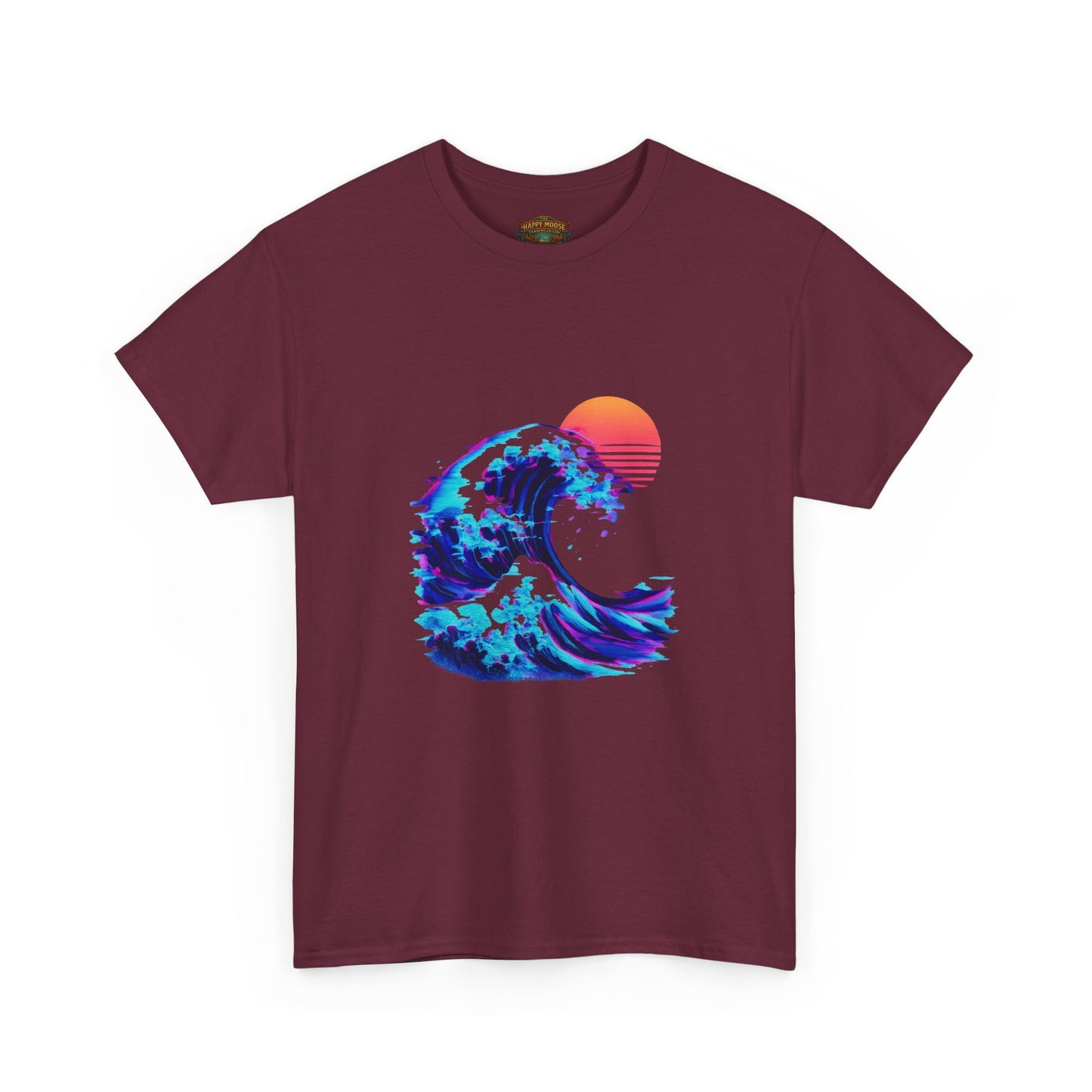 Wave Sunset T-Shirt — Retro Ocean Wave Graphic Tee