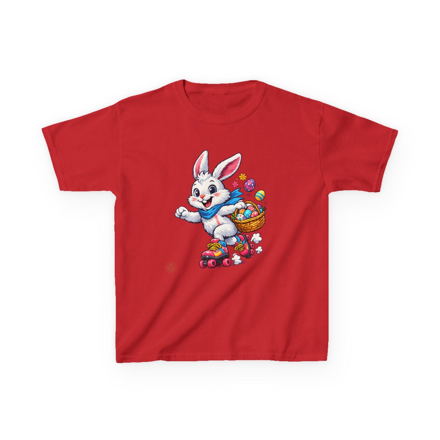Kids Easter Bunny T-Shirt — Bunny with Easter Eggs Basket