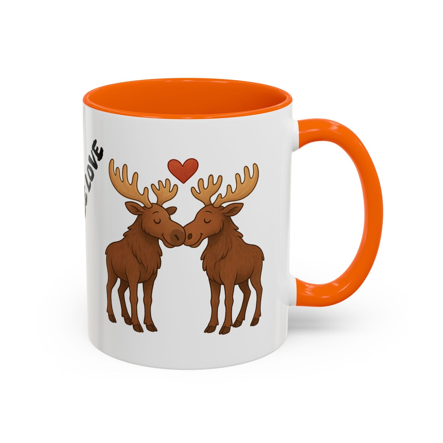 It Moose Be Love Coffee Mug — Cute Romantic Moose Couples Accent Mug (11/15oz)