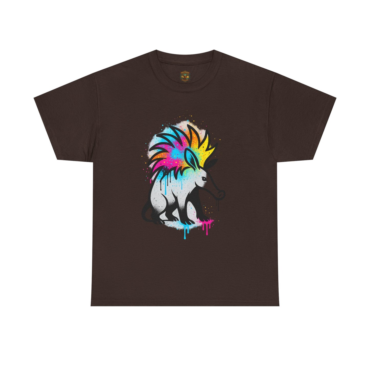 Porcupine Graffiti T-Shirt — Colorful Street Art Animal Tee
