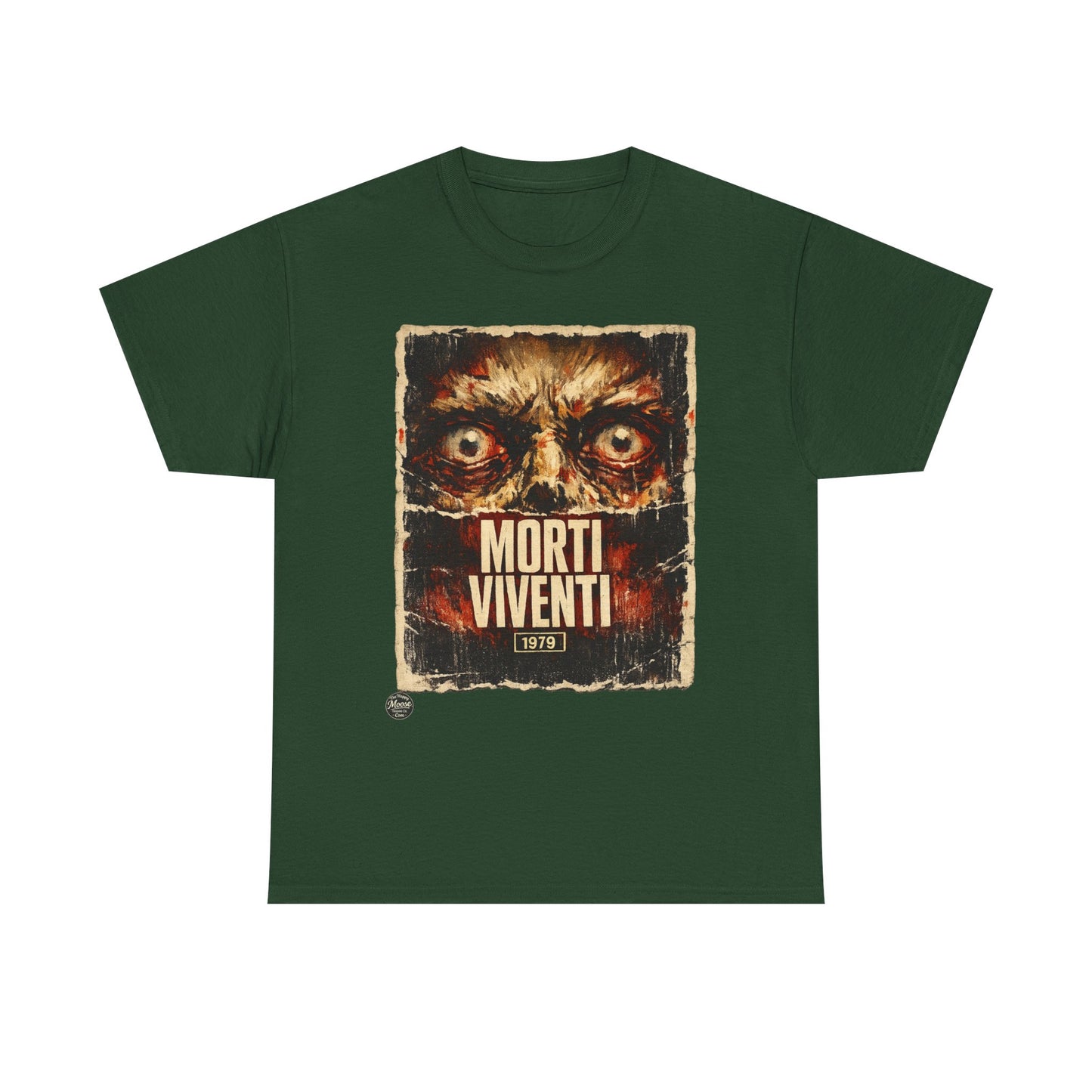 Zombie Horror Poster Tee — "Morti Viventi" Graphic T‑Shirt  EZ001