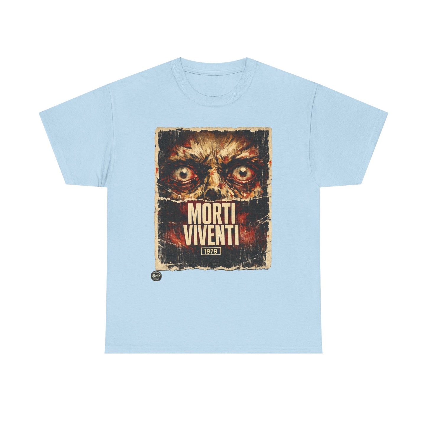 Zombie Horror Poster Tee — "Morti Viventi" Graphic T‑Shirt  EZ001