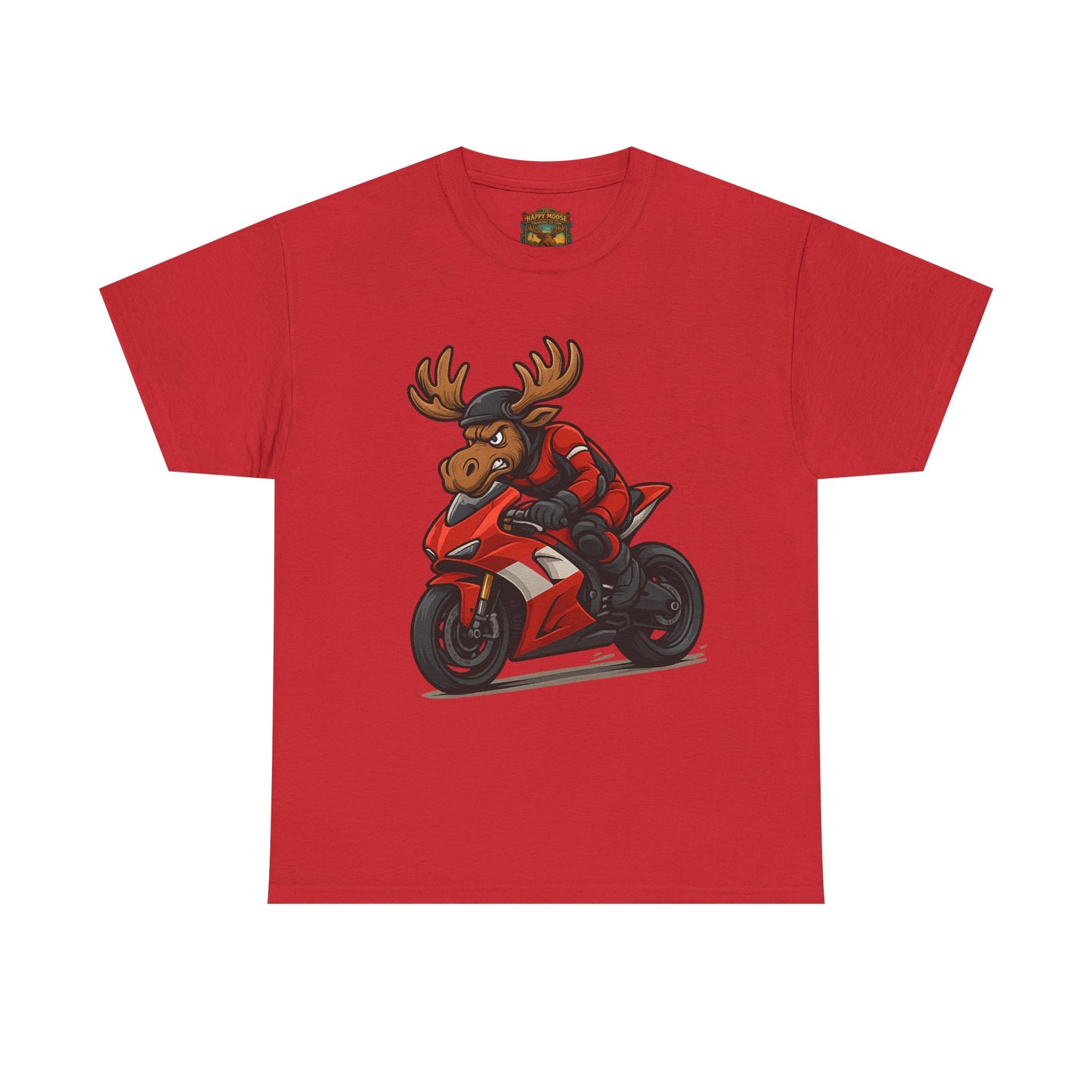 Motorcycle Moose T-Shirt — Funny Biker Graphic Tee