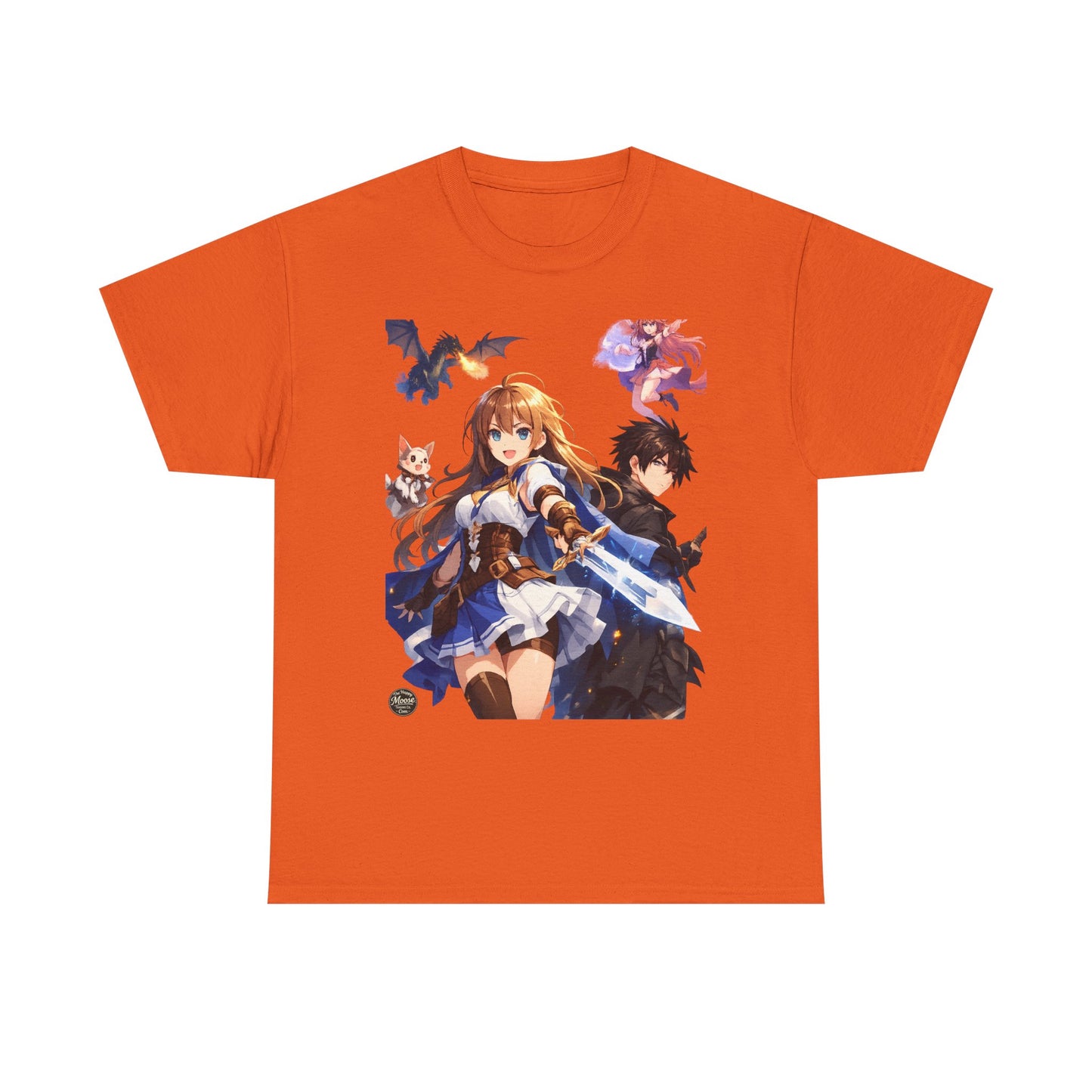 Fantasy Adventure Girl & Companion Anime T-Shirt #E002