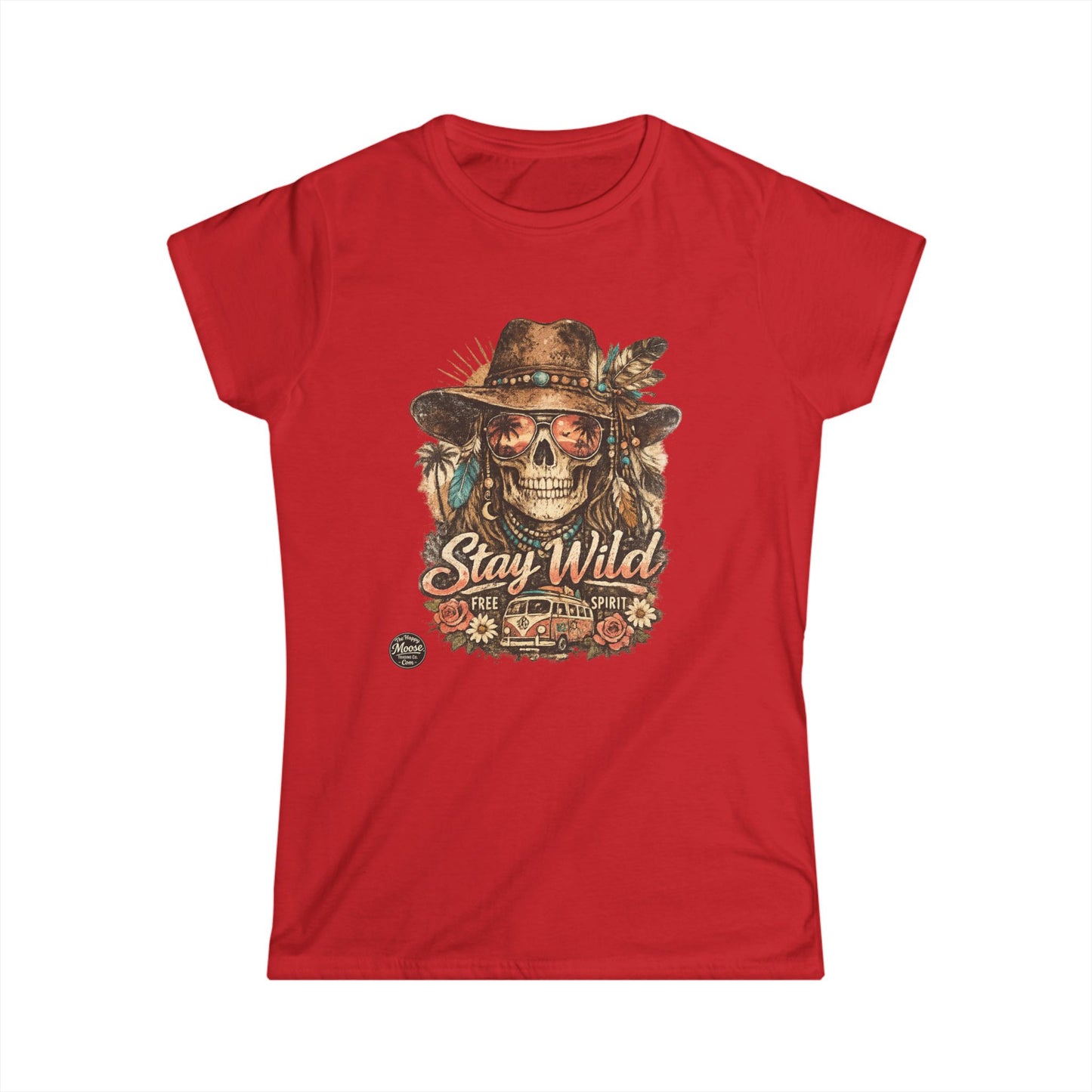 Stay Wild Skull Cowboy Women's Graphic Tee