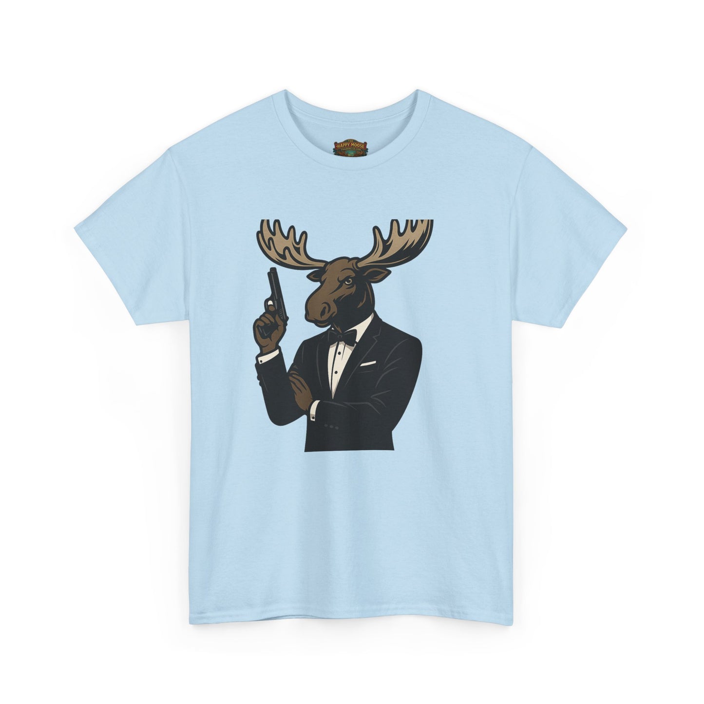 Moose in Tuxedo Graphic Tee — Gentlemen Moose Novelty T‑Shirt