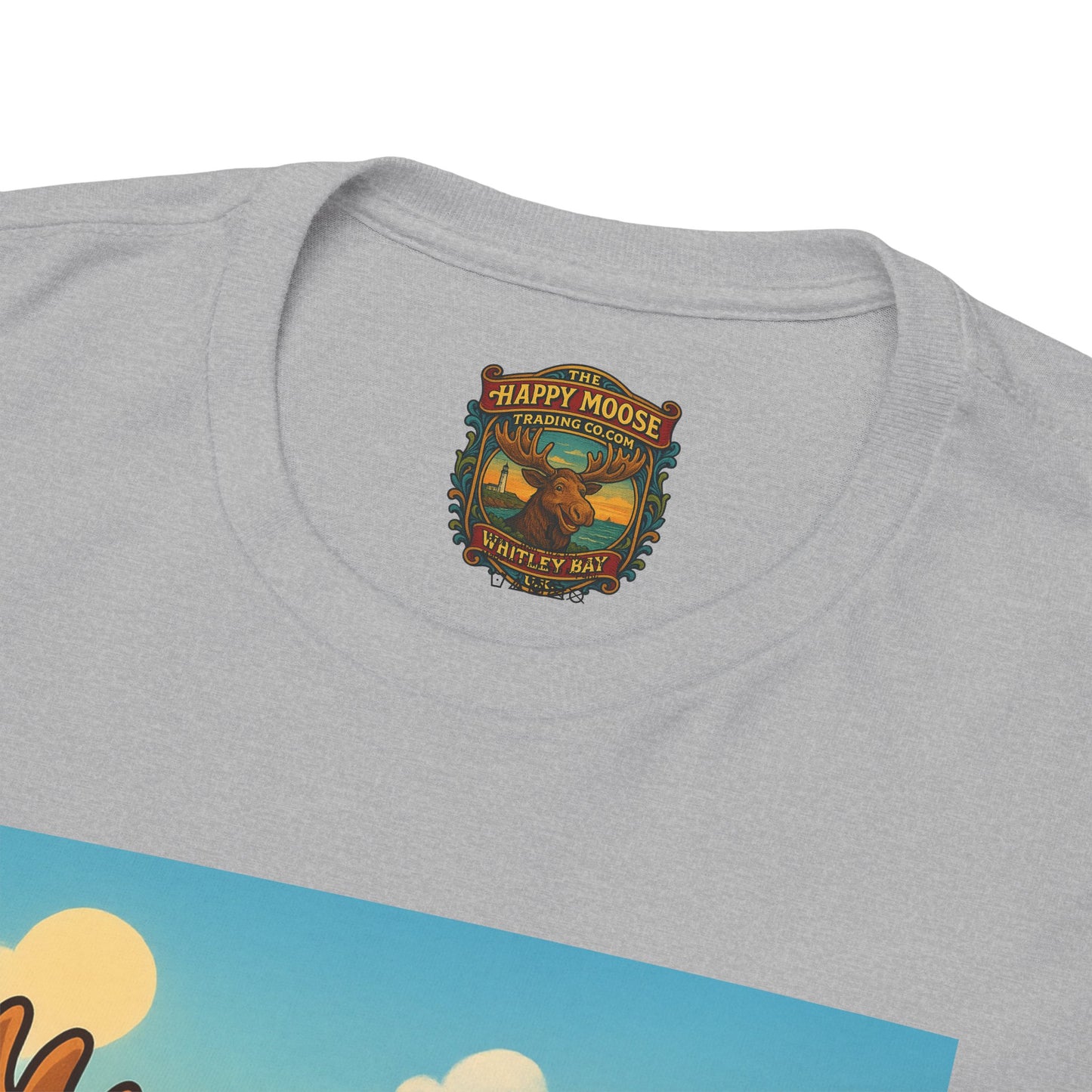 Happy Moose on a Motorcycle T-Shirt | Vintage Biker Animal Tee