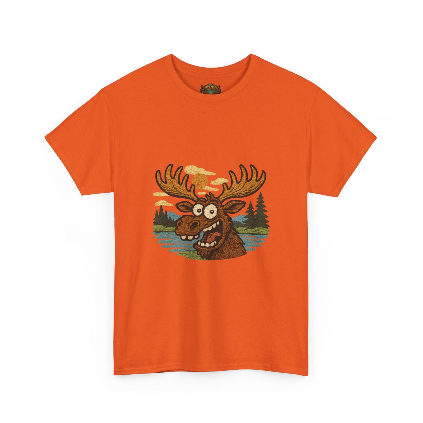 Moose Lake Graphic Tee — Funny Woodland Moose T-Shirt