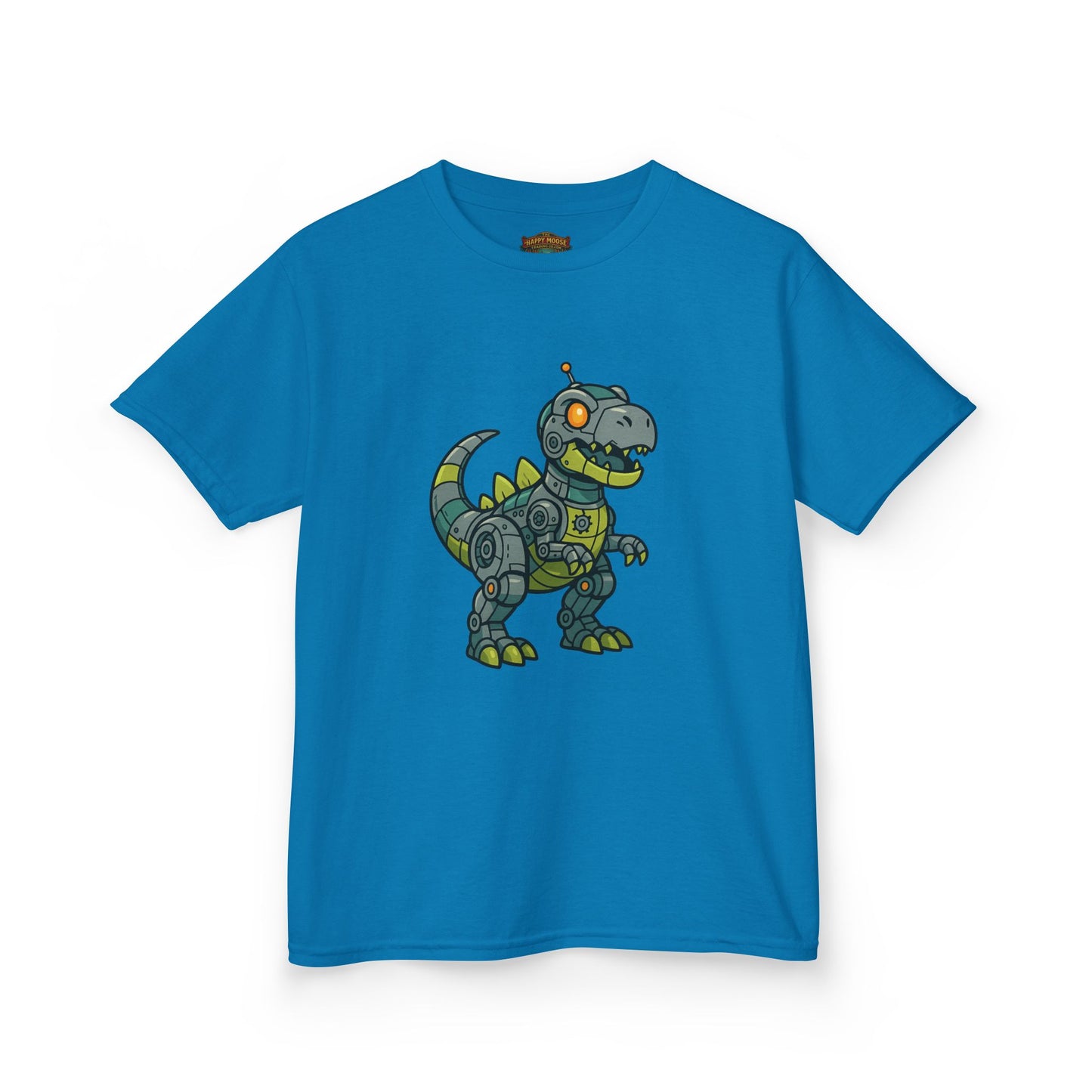 Kids Robot Dinosaur T‑Shirt — Cute Mech T‑Rex Graphic Tee for Boys & Girls