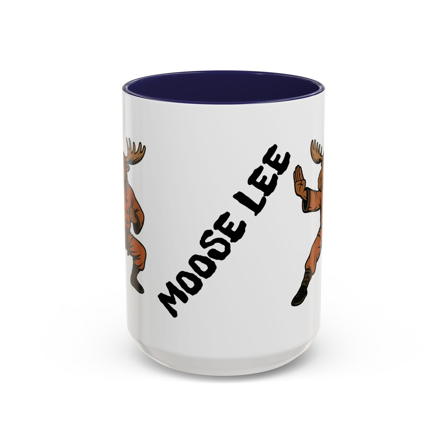 Moose Lee Martial Arts Accent Coffee Mug — Funny Moose Kung Fu 11/15oz