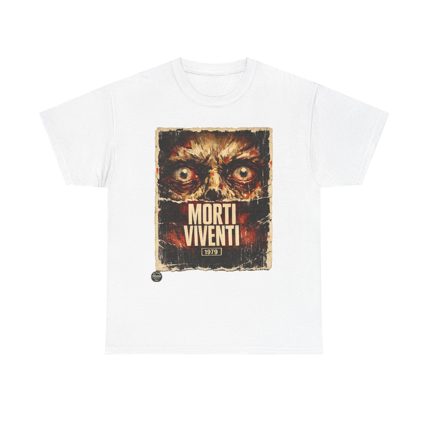 Zombie Horror Poster Tee — "Morti Viventi" Graphic T‑Shirt  EZ001