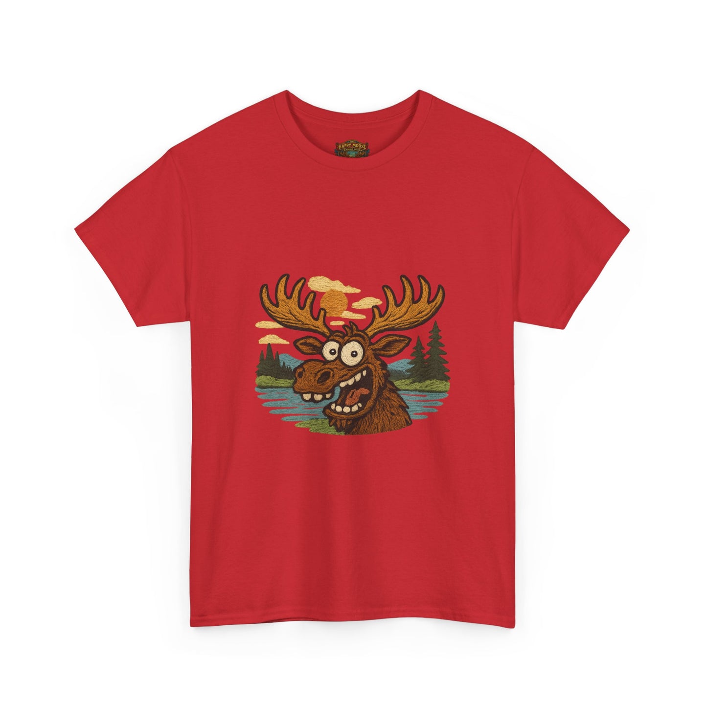 Moose Lake Graphic Tee — Funny Woodland Moose T-Shirt