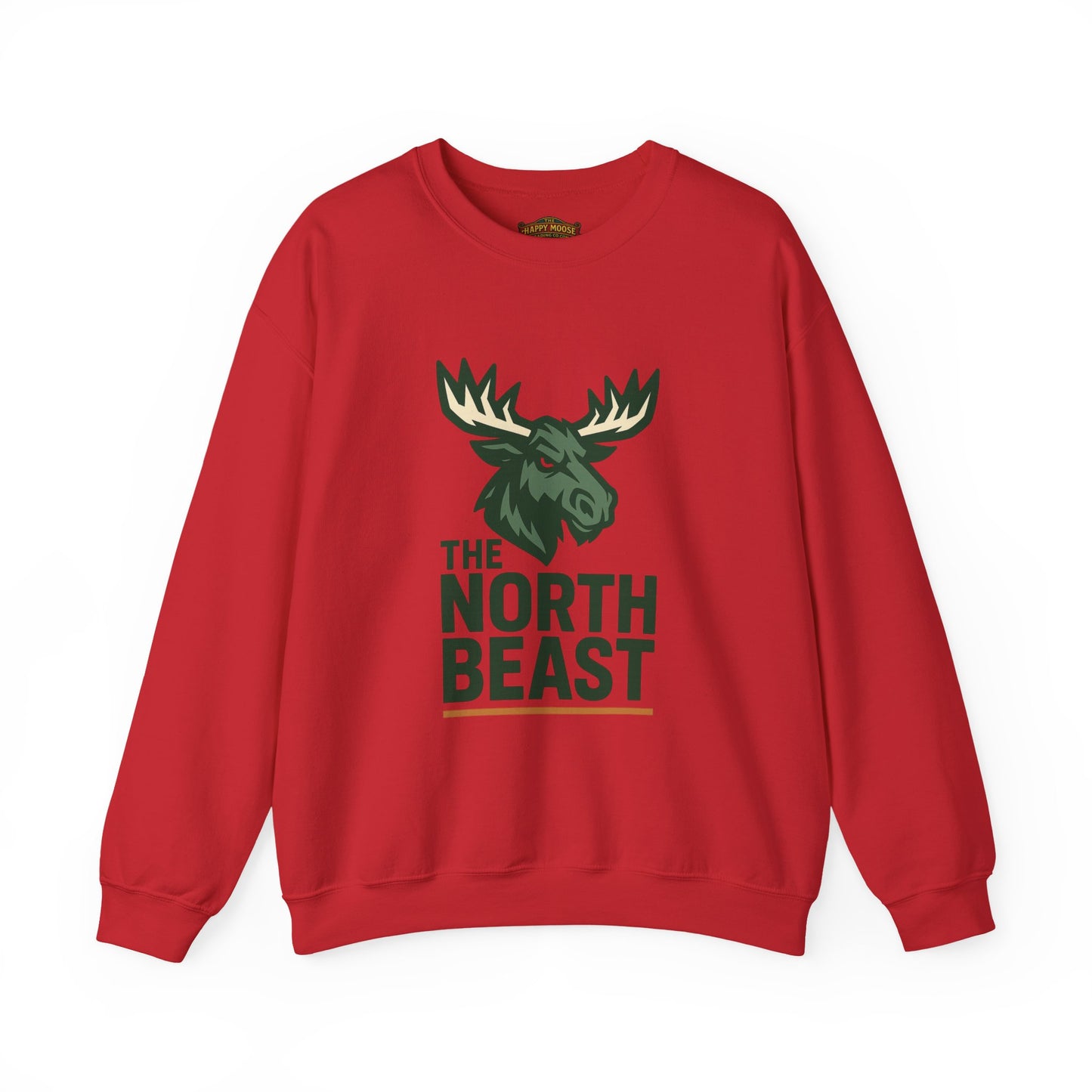 Crewneck Sweatshirt — "The North Beast" Moose Logo Pullover